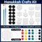 12 Set Purim Crafts Paint Your Own Ceramic Hanukkah Plasters Paint Purim Decoration Gifts DIY Ceramics with Pastel Brush Palette Magnet